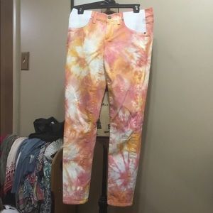 Paige Maternity Tie dye jeans